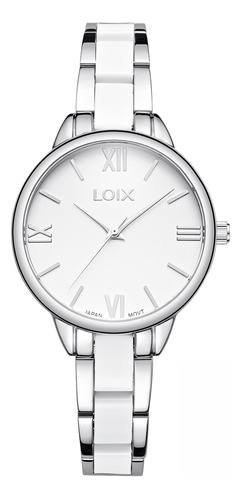 Reloj Loix L1266 Para Mujer Clásico En Acero 