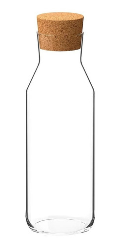 Botella / Frasco De Vidrio Con Tapa De Corcho 1 Litro Import