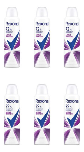 Desodorante Aero Rexona 150ml Fem Active Emotion-kit C/6un