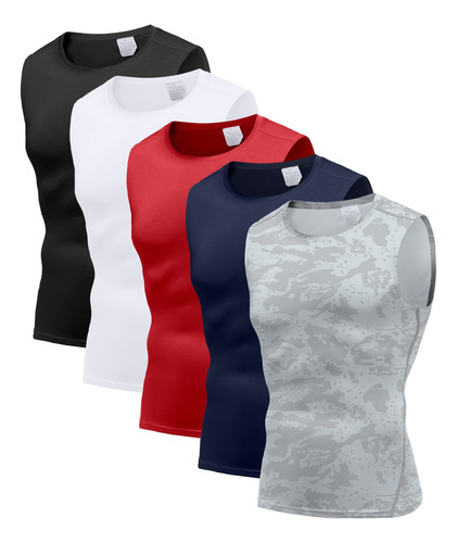 Holure Camiseta Sin Mangas De Compresion Para Hombre, Paquet