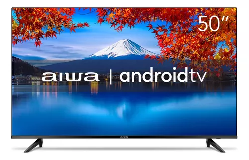 Smart TV AIWA 50’’ AWS-TV-50-BL-02-A 4K Android HDR10 Dolby Bivolt
