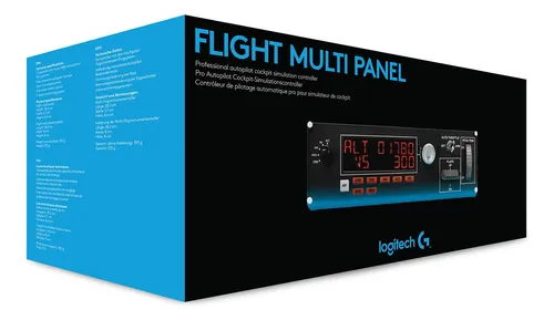 Panel De Vuelo Logitech G Saitek Pro Flight Multi Panel Negr
