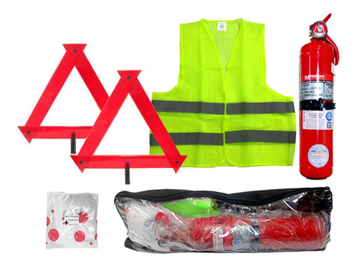 Imagen 1 de 6 de Kit Reglamentario De Seguridad Vehicular Vtv Matafuego Largo