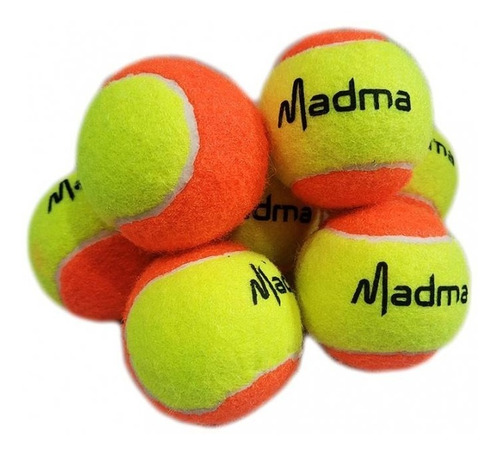 Pelota Baja Presión Madma  Nivel 2 Naranja Play & Stay X3