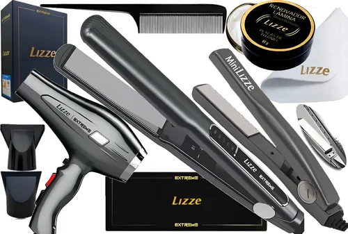 Kit Lizze Prancha Extreme 480º + Secador Extreme + Mini | Frete grátis