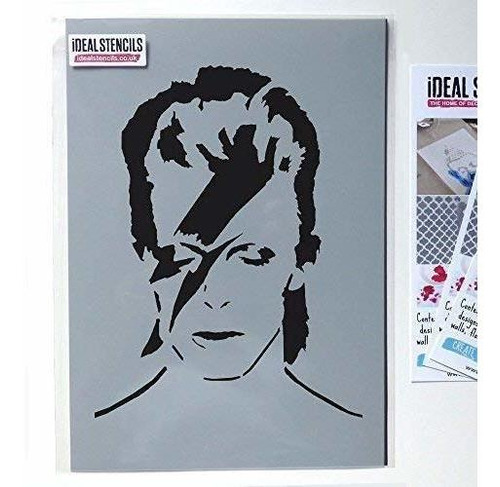 Plantilla David Bowie Para Pintar Pared Tela Muebl Arte Ltd