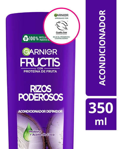 Enjuague X350 Definicion Rizos Poderosos Fructis Garnier