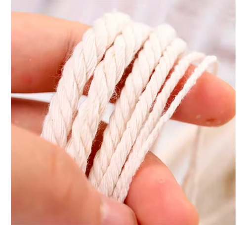 Cuerda De Algodon 6 Mm X 100 Mt
