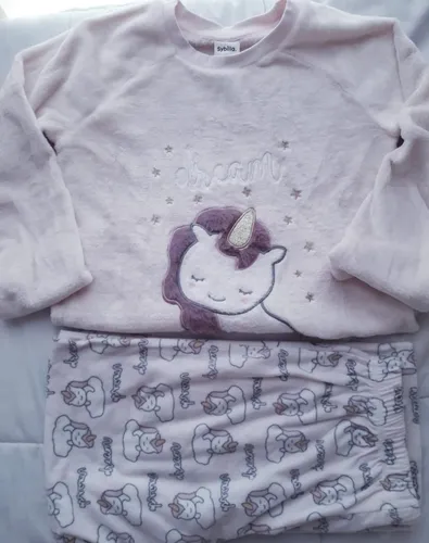Pijama 2 Piezas Polar Mujer Importado Unicornio Invierno