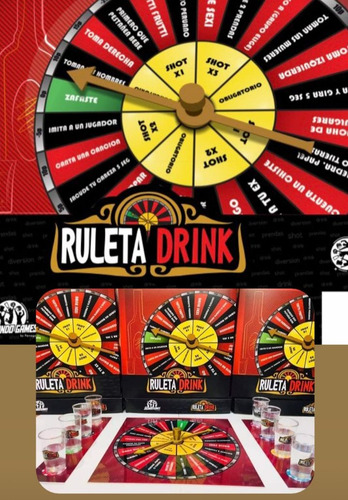 Ruleta Drink 3 - Diversión Asegurada De Jugando Games