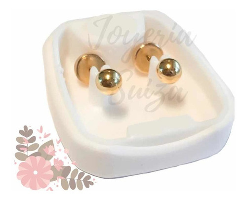 Imagen 1 de 3 de Aro Oro Bolita Abridor Bebé Niña 4mm Venta Con Garantía