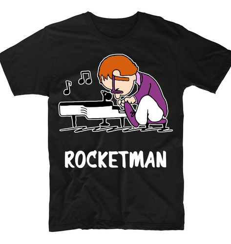 Playera Elton Jonh Snoopy Peanuts Rocketman Rock