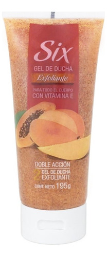 Gel De Ducha Exfoliante Six 195 Gr. Varias Fragancias