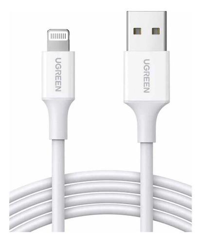 Cable Datos Ugreen Usb-a 2.0 A Lightning 2.4a Blanco 1 Metro