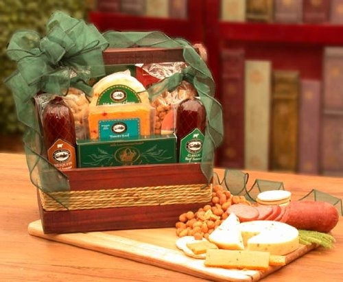 Carne Y Queso De Regalo: Gourmet Salchichas, Queso Y Nueces