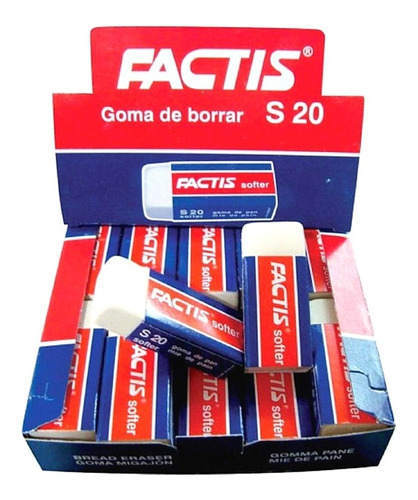 Goma Factis S20 Pack C/40 (2 Cajas C/20 Pzs)