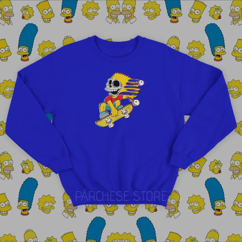 Suéter Los Simpson Bart Esqueleto Unisex