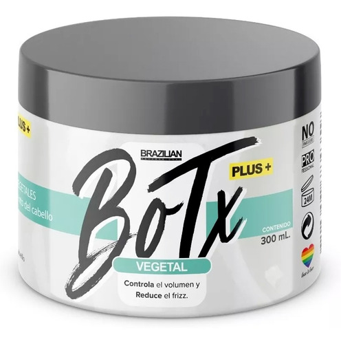 Imagen 2 de 4 de Botox Vegetal Brazilian 300ml Plus+, Relajante capilar