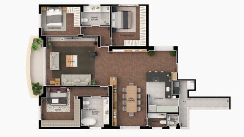 Imagem 6 de 10 de Av. Higienópolis - Reformado - 176m² - Varanda- 3 Dormitórios - Pd1922