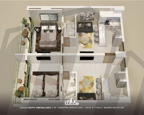 Imagen 6 de 21 de Departamento - Fraccionamiento Marina Mazatlán