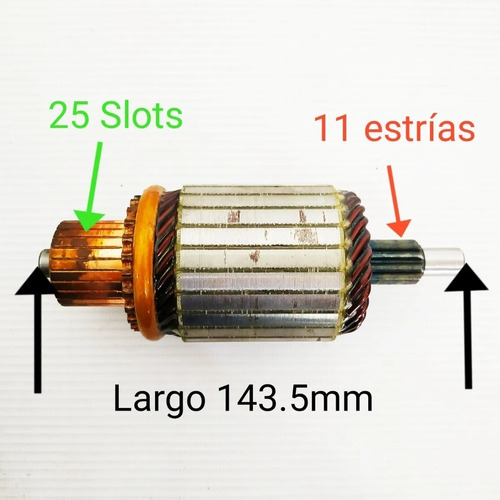 Inducido Arranque Blazer 262 4.3 1999-2004 S10 Durango 4.3