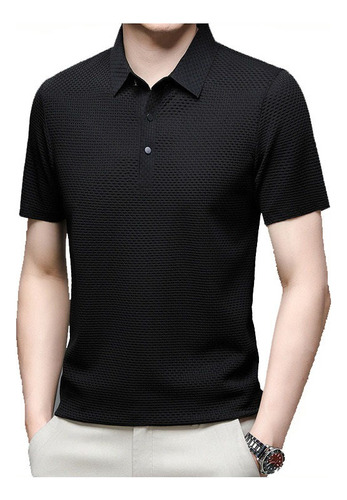 Polo De Seda De Hielo Para Hombre Playera Transpirable