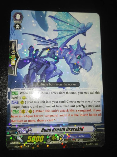 Aqua Breath Dracokid - Blue Storm- Brilliante Carta Vanguard