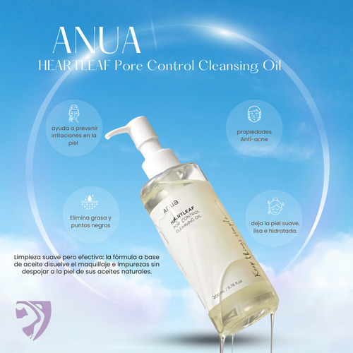 Aceite De Doble Limpieza Anua Heartleaf Para Limpieza Profun Todas Noche