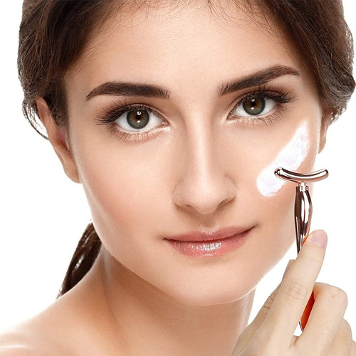 Imagen 8 de 10 de Mini Martillo Para Masaje Ojos Facial + Aplicador De Crema