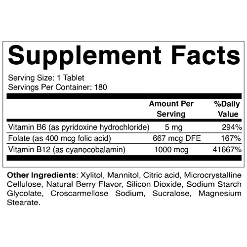 Ácido Fólico Vitamático B12 B6 - Salud Del Corazón, Hfd9k