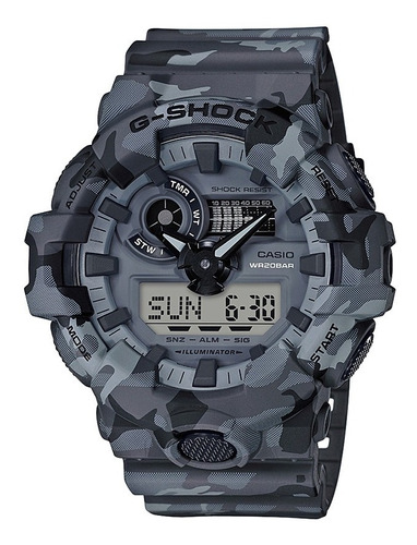 Reloj Casio G-shock Digital Analógico Camo Hombre Ga-700cm