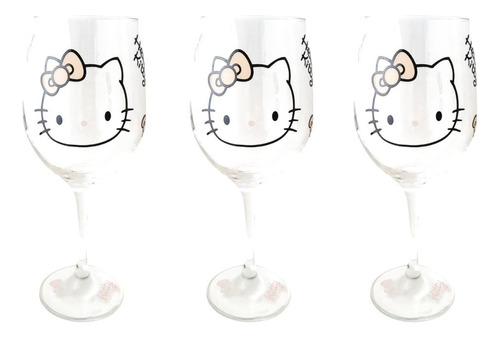 Copas Vidrio Hello Kitty