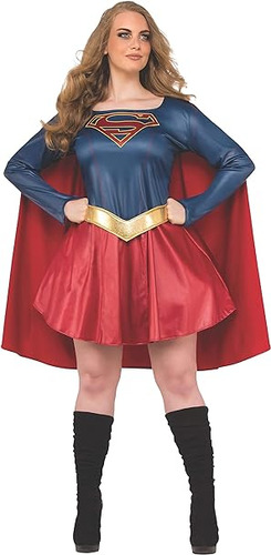 Rubie S Disfraz Supergirl Con Curvas Para Adulta Talla Grand