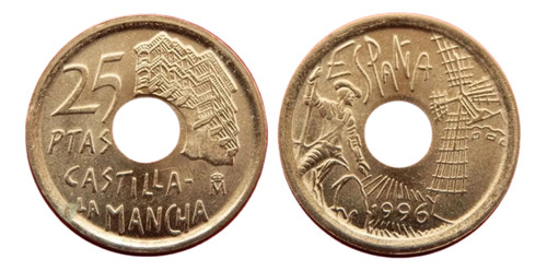 España 25 Pesetas 1996 - Castilla La Mancha - Sin Circular