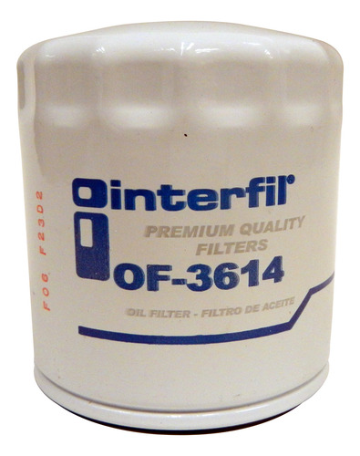 Filtro Aceite Interfil Para Saturn Sl2 1.9l 1991-2002