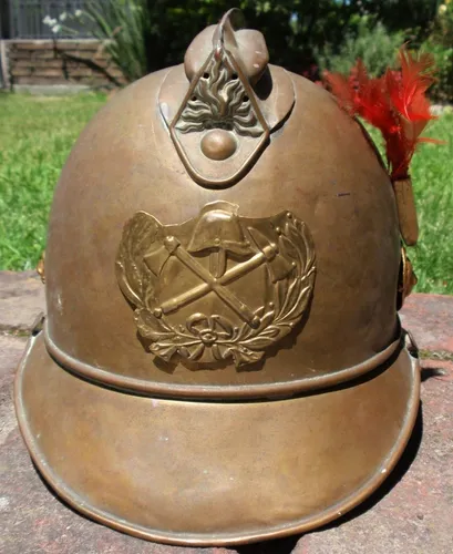 comprar Casco De Bombero De Gala De Laton Bronce 1888