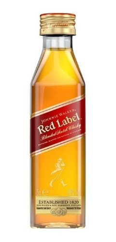 Miniatura Whisky Johnnie Walker Red Label 50ml - Oferta