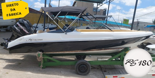 Lancha 18 Pés Rs 180 Com Motor Mercury 60 Hp 4 Tempos 0km