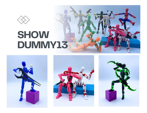 Ll Figura Acción Dummy13 Impresa En 3d 5.54 Pulgadas