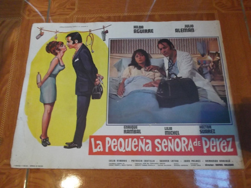 Lobby Card De Julio Aleman En La Pequeña Señora De Perez!