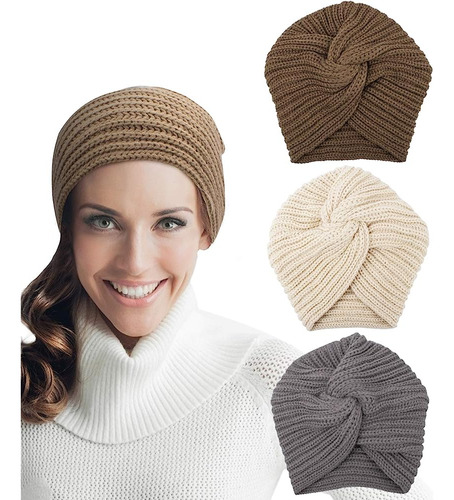 3pcs Sombreros De Invierno Para Mujeres, Sombrero De Gorro P