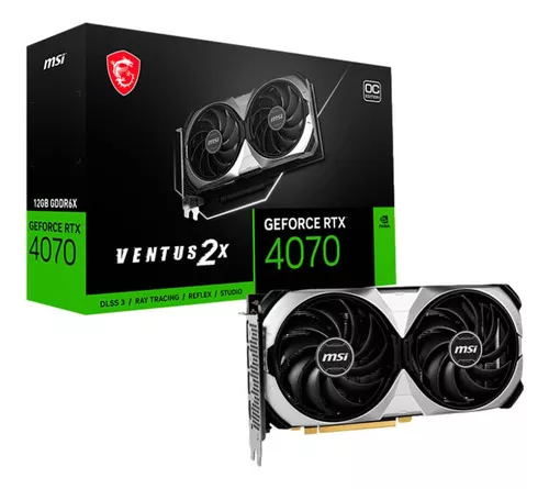 Tarjeta De Video Msi Rtx 4070 Ventus 2x 12gb Oc 912-v513-063