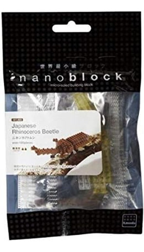 Nanoblocks Insectos Escarbajo Japones Rinoceronte Café