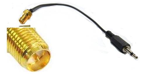 Cable Pigtail Rp-sma-hembra/plug 3,5mm Cable Rg174 De 50 Cm.