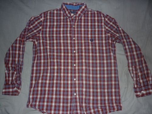 L Camisa Chaps Ralph Lauren Talle L Bordo Cuadros Art 79028