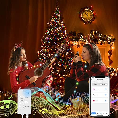 Smart Globe Fairy Lights, 32.8ft, 66led Music Sync Impe...