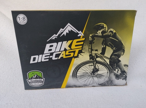 Bicicleta De Montaña Modelo Escala 1:8 Die-cast Nueva Azul