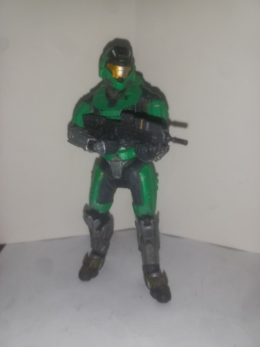 Halo Reach Mcfarlane Spartan Green Steel Exclusive Box Set 