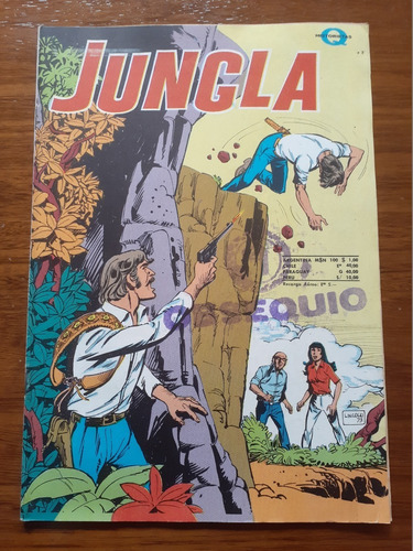 Cómic Jungla Año 3 Número 164 ( Hombres En La Jungla ) Editora Nacional Quimantú 1971 