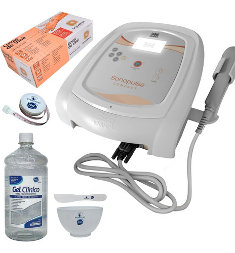 Sonopulse Compact 3 Mhz Ibramed Luva M Sem Pó + Gel 1 Kg